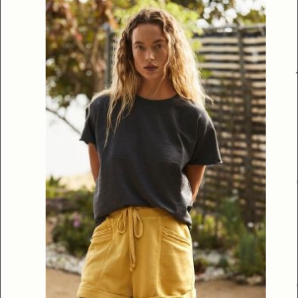 Anthropologie Terrin Snap-Shoulder Tee